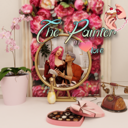 Decor set “The Painter in Love” logo