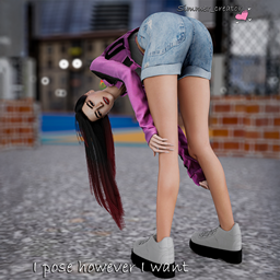 I pose however I want