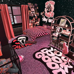 Y2K Inspired Grunge Glam Girls Bedroom - Y2K Skater Girl logo