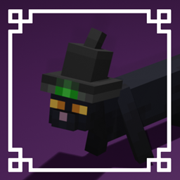 Black Cat With Witch Hat logo