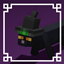 Black Cat With Witch Hat logo