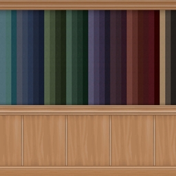 Wall paint with Panel -part 8- Light orange brown wood colour - in Moody Dark Goth Aesthetic - BG, Maxis Match logo