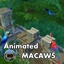 Animated Macaws ~ Bird ~ Animal ~ Macaw ~ Parrot ~ Pet logo
