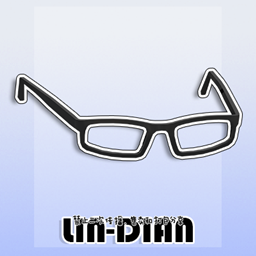 LIN-DIAN Square glasses logo