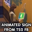 TS2 OpenClose Sign for TS4 H&B logo