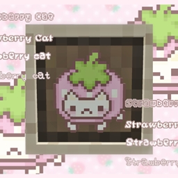 ⟡.· Big Strawberry Cat (apple) ⟡.· --w4ter's Cute Food Texture-- logo