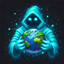 The remains of celestial logo
