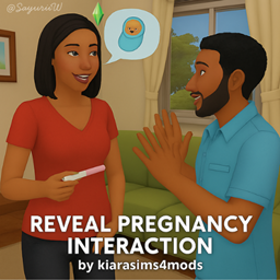 Reveal Pregnancy Interaction by kiarasims4mods - Tradução PTBR