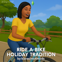 Ride a Bike Tradition by kiarasims4mods - Tradução PTBR