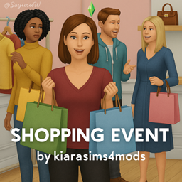 Shopping Event by kiarasims4mods - Tradução PTBR