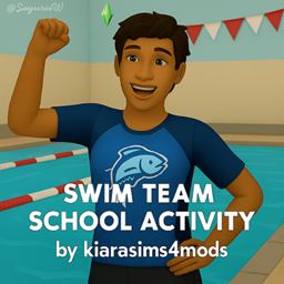 Swim Team School by kiarasims4mods - Tradução PTBR
