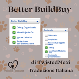 Better BuildBuy by TwistedMexi Italian Translation