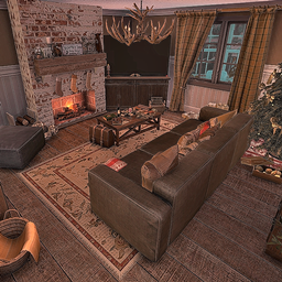 Cozy Cottage Christmas - Living Room