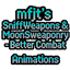 sniffsweapons and moonsweaponry action logo