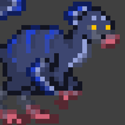 Tox's Troodon Ostrich logo