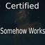 Certified Somehow Works logo