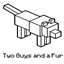 Two Guys and a Fur logo