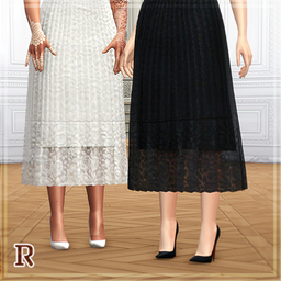JENNA Chiffon Midi Skirt logo