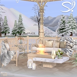 Glacial Gazebo Wood  -Room ❄️