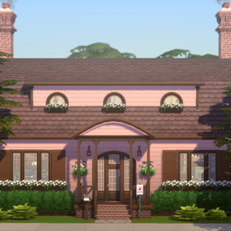 Pink Dutch Colonial | Cats and Dogs | No CC logo