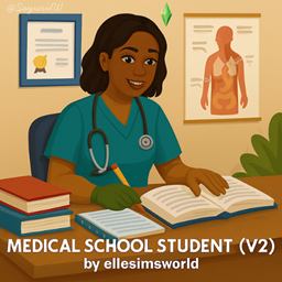 Medical School Student (V2) by ellesimsworld - Tradução PTBR