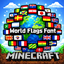 World Flags Font logo