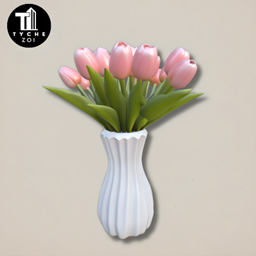 Tulips in vase logo