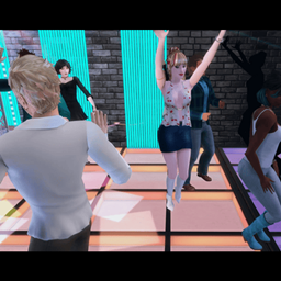 Animated Decosims-Dancing logo