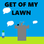 Get off my Lawn logo