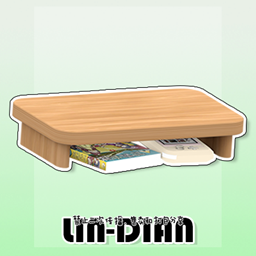 LIN-DIAN Wooden frame game console and comic book logo