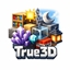 True 3D logo