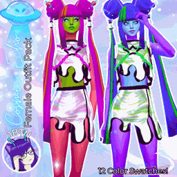 [JBTN] Cosmic Echo Female Outfit - The Sims 4 Create a Sim - CurseForge