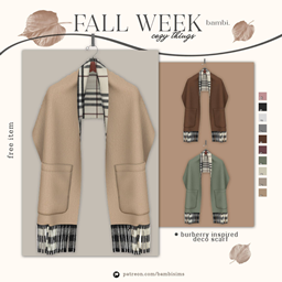fall week deco scarf logo