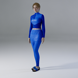 Heart Jogger Set in shades of Blue logo