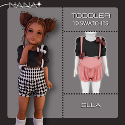 NANA7 - (Ella) Suspender Shorts Set logo