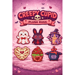 Creepy Cupid Plush Rugs logo