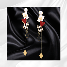 Queen of Hearts Drop Earring logo