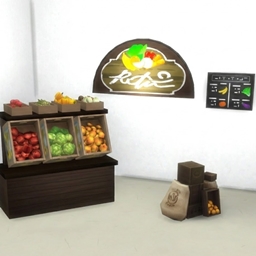 Functional Grocery Stall Elements (City Living Remesh) project image