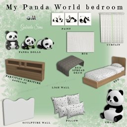 My Panda World bedroom set logo