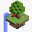 Victor's sky block map v1.0 logo