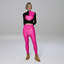 Heart Jogger Set Pink Pants with Black crop top logo