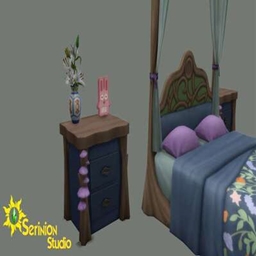 Leafy Ledge Night Table By Serinion | Chinese Translation - The Sims 4 ...