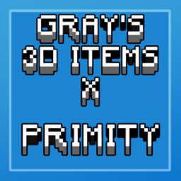 Gray's 3D items x Primity logo