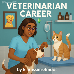 Veterinarian Career by kiarasims4mods - Tradução PTBR
