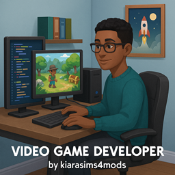 Video Game Developer by kiarasims4mods - Tradução PTBR