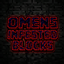 Omens Infested blocks logo