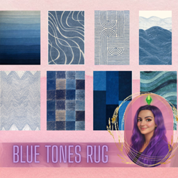 Blue Tones Rug logo