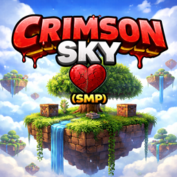 Crimson Sky SMP (Skyblock+Revive) logo