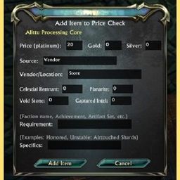 Price Check - Vendor Prices Tooltip & Database project image