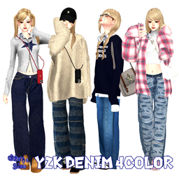 C / Y2K Denim 4color logo